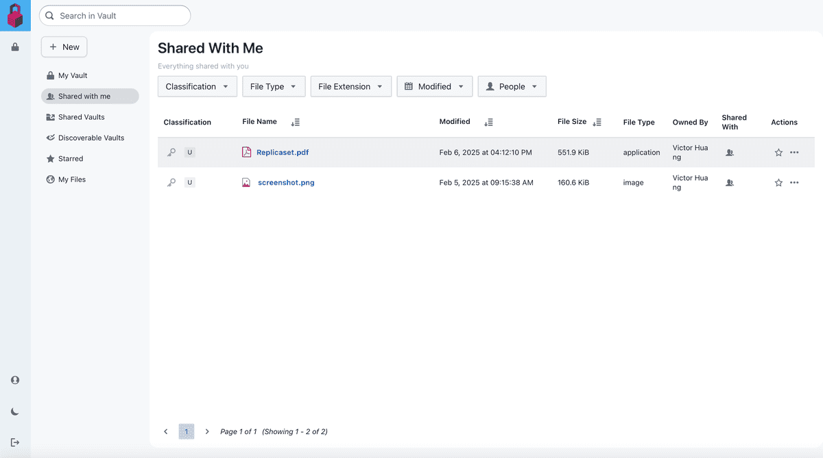 Shared with Me Includes Filtering and External Collaboration with Individual Users